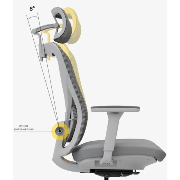 Фото - Кресло офисное Mealux Q1 Air Fabric Grey (HF Q-1 F/G)